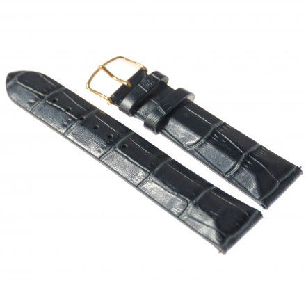 Pasek do zegarka Vostok Europe Pasek Undine - Skóra (B527) niebieski croco różowa klamra