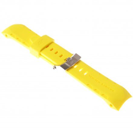 Pasek do zegarka Vostok Europe Pasek Lunokhod - Silikon (5206) żółty z błyszczącą klamra