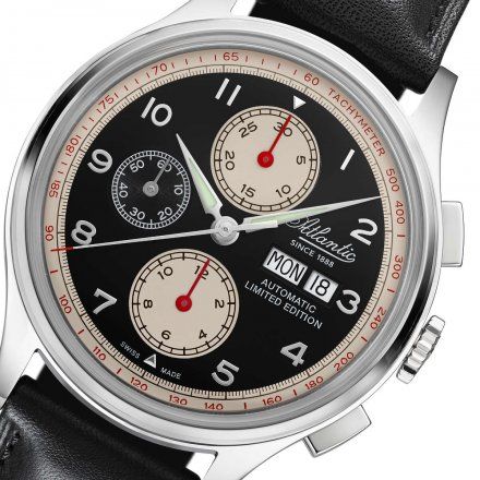 Zegarek Atlantic Worldmaster Pilot 55852.41.63 Valjoux Automatic Limited Edition