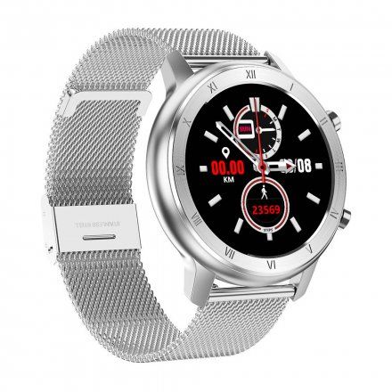 Smartwatch Pacific 17-1 + biały pasek | Puls Ciśnienie Kalorie Kroki Tlen