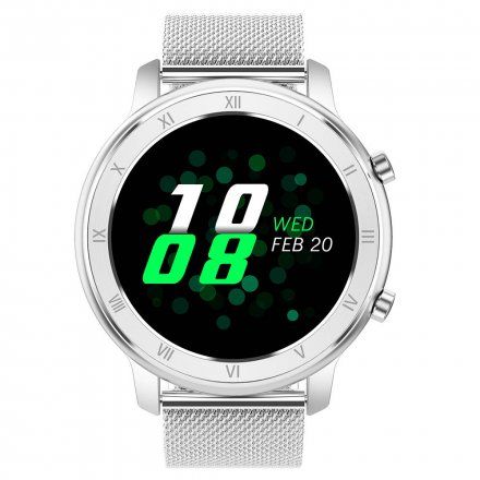 Smartwatch Pacific 17-1 + biały pasek | Puls Ciśnienie Kalorie Kroki Tlen