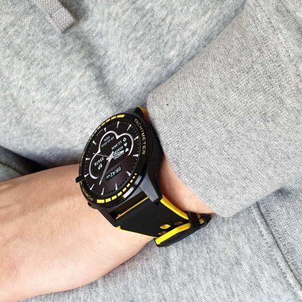 Smartwatch z funkcją rozmowy Pacific 12-3 Żółty GPS Puls Kompas Kroki