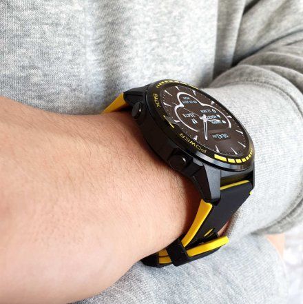 Smartwatch z funkcją rozmowy Pacific 12-3 Żółty GPS Puls Kompas Kroki