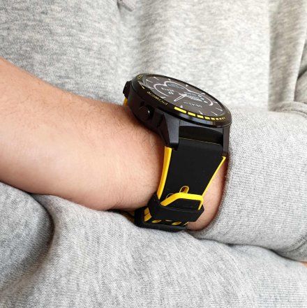Smartwatch z funkcją rozmowy Pacific 12-3 Żółty GPS Puls Kompas Kroki