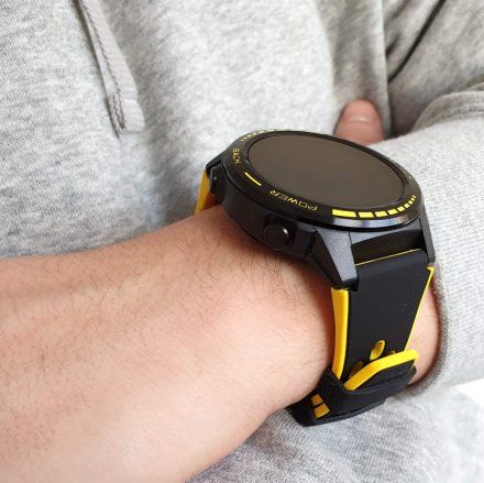 Smartwatch z funkcją rozmowy Pacific 12-3 Żółty GPS Puls Kompas Kroki
