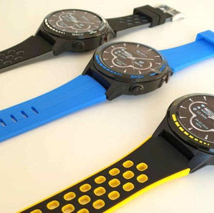 Smartwatch z funkcją rozmowy Pacific 12-3 Żółty GPS Puls Kompas Kroki