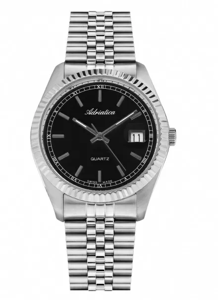 Zegarek Męski Adriatica na bransolecie A1090.5116Q - Zegarek Kwarcowy Swiss Made