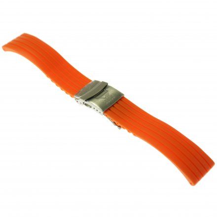 Pasek do zegarka Vostok Europe Pasek Silikon VE - 22 mm pomarańczowy