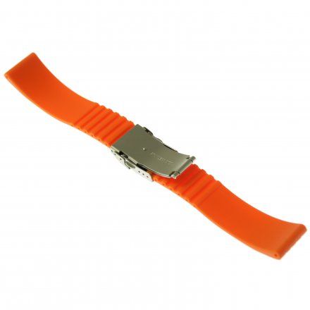 Pasek do zegarka Vostok Europe Pasek Silikon VE - 22 mm pomarańczowy
