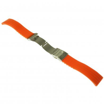 Pasek do zegarka Vostok Europe Pasek Silikon VE - 22 mm pomarańczowy