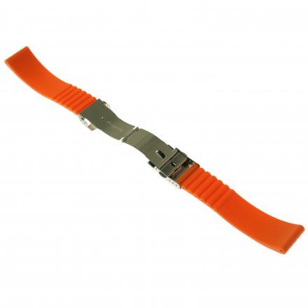 Pasek do zegarka Vostok Europe Pasek Silikon VE - 22 mm pomarańczowy