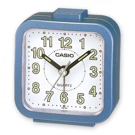 Niebieski budzik Casio wskazówkowy TQ-141-2EF