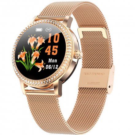 Różowozłoty smartwatch damski Rubicon RNBE63 SMARUB052
