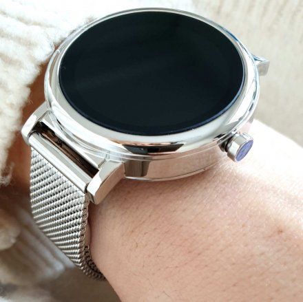 Srebrny smartwatch damski Rubicon RNBE64 SMARUB050