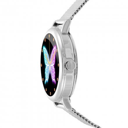 Srebrny smartwatch damski Rubicon RNBE64 SMARUB050
