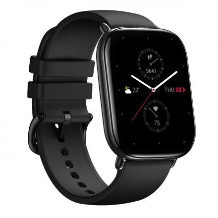 Amazfit Zepp E Onyx Black prostokąt czarny z czarnym paskiem smartwatch Huami