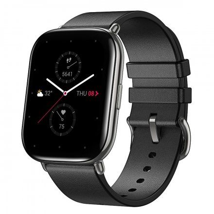 Amazfit Zepp E Polar Black prostokąt srebrny z czarnym paskiem smartwatch Huami