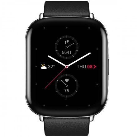 Amazfit Zepp E Polar Black prostokąt srebrny z czarnym paskiem smartwatch Huami