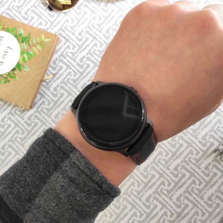 Smartwatch z czarnym paskiem G.Rossi G.RSWSF1 Kompas Kroki Puls