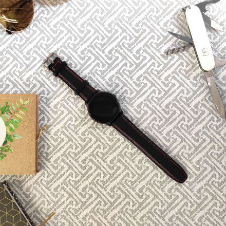 Smartwatch z czarnym paskiem G.Rossi G.RSWSF1 Kompas Kroki Puls