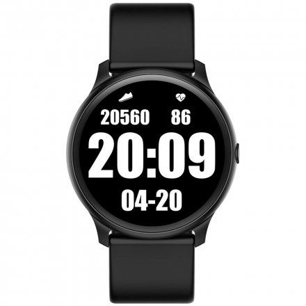 Smartwatch z czarnym paskiem G.Rossi G.RSWSF1 Kompas Kroki Puls
