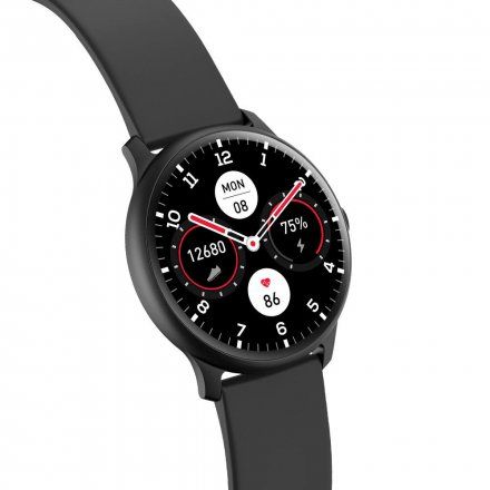 Czarny smartwatch G.Rossi + czarny pasek G.RSWSF1-1A1-1