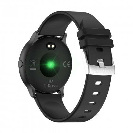 Czarny smartwatch G.Rossi + czarny pasek G.RSWSF1-1A1-1