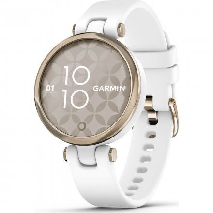 Garmin Lily biało-złoty z białym paskiem silikonowym 010-02384-10