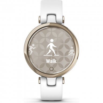 Garmin Lily biało-złoty z białym paskiem silikonowym 010-02384-10