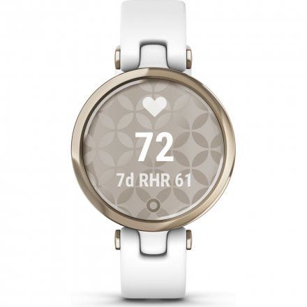 Garmin Lily biało-złoty z białym paskiem silikonowym 010-02384-10