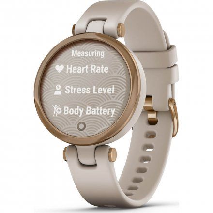 Garmin Lily beżowo-różowozłoty z beżowym paskiem silikonowym 010-02384-11