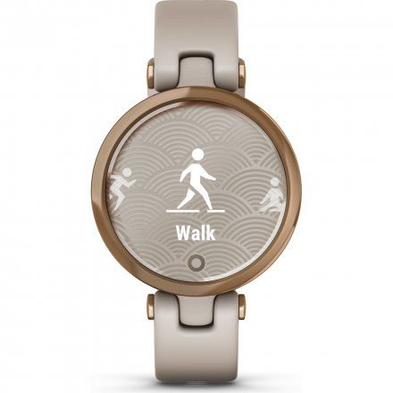 Garmin Lily beżowo-różowozłoty z beżowym paskiem silikonowym 010-02384-11