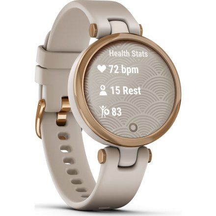 Garmin Lily beżowo-różowozłoty z beżowym paskiem silikonowym 010-02384-11