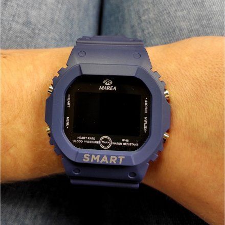 Smartwatch Marea granatowy sportowy B57008-2 Ciśnienie Tlen Puls Kroki Kalorie Dystans