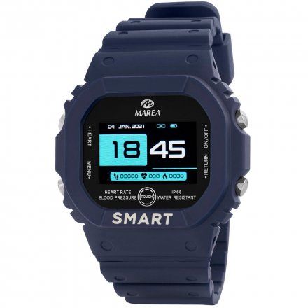 Smartwatch Marea granatowy sportowy B57008-2 Ciśnienie Tlen Puls Kroki Kalorie Dystans