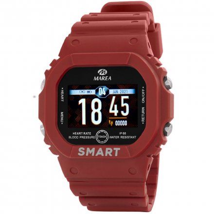 Smartwatch Marea bordowy sportowy B57008-3 Ciśnienie Tlen Puls Kroki Kalorie Dystans