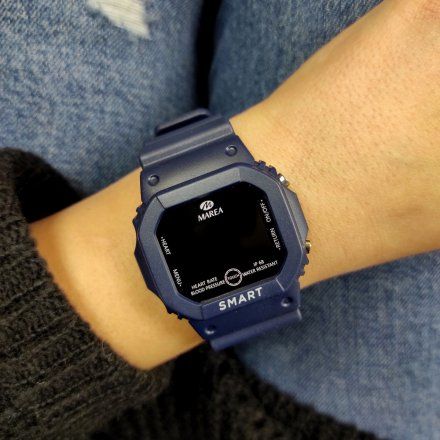 Smartwatch dla dzieci Marea granatowy sportowy B60002-2 Ciśnienie Tlen Puls Kroki Kalorie Dystans