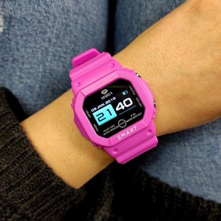 Smartwatch dla dzieci Marea różowy sportowy B60002-5 Ciśnienie Tlen Puls Kroki Kalorie Dystans