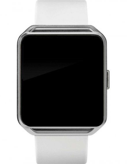 Biały smartwatch z funkcją rozmowy Timex iConnect kwadratowy TW5M31400