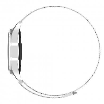 G.Rossi GRSWBF2 srebrny smartwatch biały pasek Puls Kroki Ciśnienie