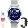 G.Rossi GRSWBF2 srebrny smartwatch czarny pasek Puls Kroki Ciśnienie