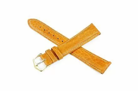Jasnobrązowy pasek skórzany 16 mm HIRSCH Camelgrain 01009010-1-16 (L)