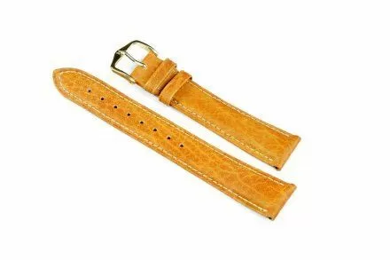 Jasnobrązowy pasek skórzany 16 mm HIRSCH Camelgrain 01009010-1-16 (L)