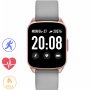Szary prostokątny smartwatch G.Rossi SW009-7 Puls Ciśnienie Tlen Kroki
