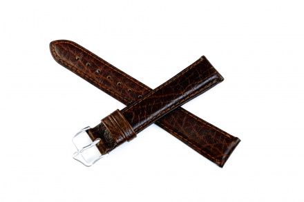 Brązowy pasek skórzany 19 mm HIRSCH Camelgrain 01009015-1-19 (L)