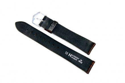 Brązowy pasek skórzany 19 mm HIRSCH Camelgrain 01009015-1-19 (L)