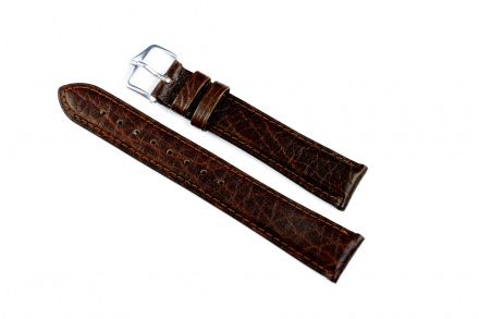 Brązowy pasek skórzany 19 mm HIRSCH Camelgrain 01009015-1-19 (L)