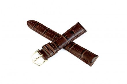 Brązowy pasek skórzany 19 mm HIRSCH Duke 01028010-1-19 (L)