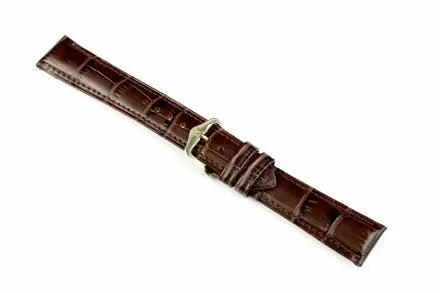 Brązowy pasek skórzany 26 mm HIRSCH Duke 01028010-2-26 (L)