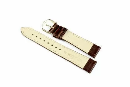 Brązowy pasek skórzany 26 mm HIRSCH Duke 01028010-2-26 (L)